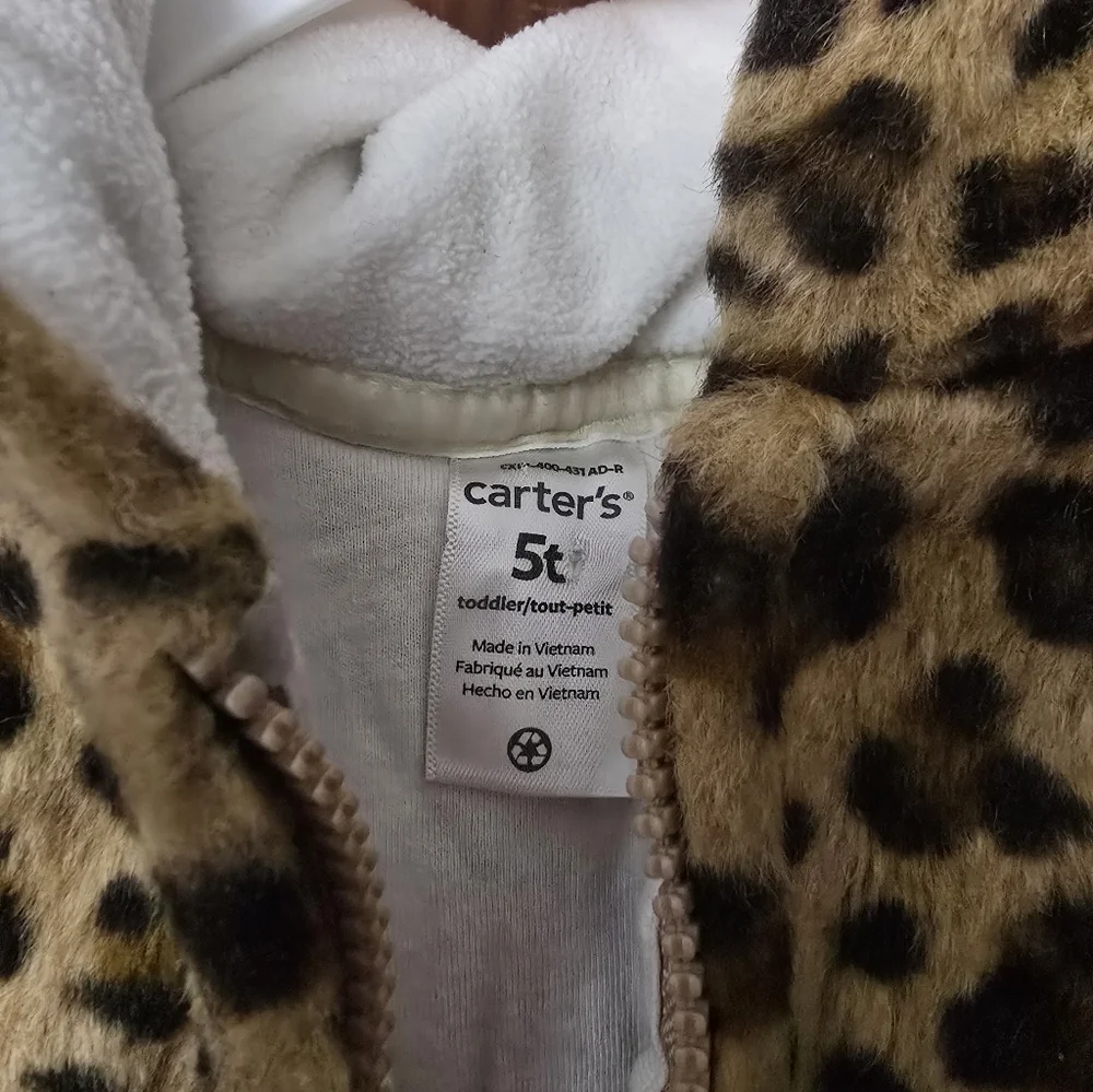 Carter’s Leopard Faux Fur Vest 5T